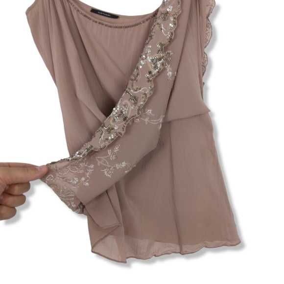 Elie Tahari Silk Embelished Cami Size Small - Picture 11 of 11